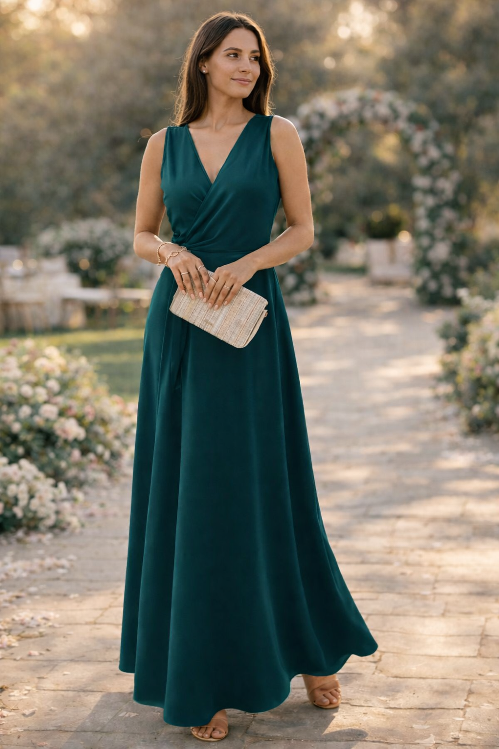 Women's Wrap Look Maxi Dress Klara