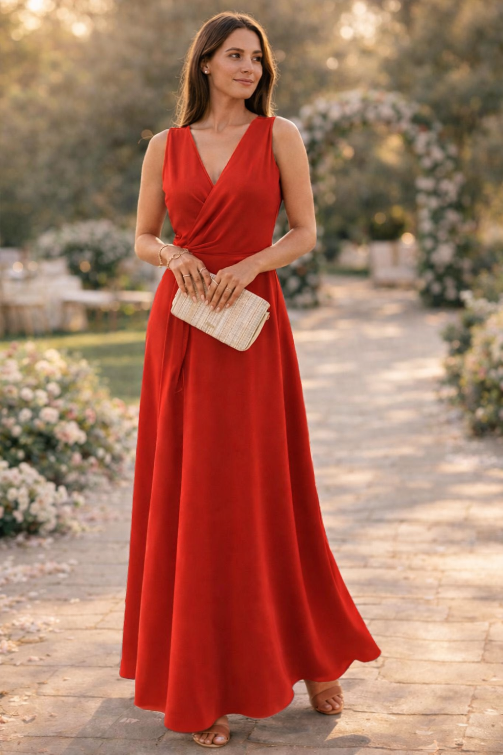 Women's Wrap Look Maxi Dress Klara