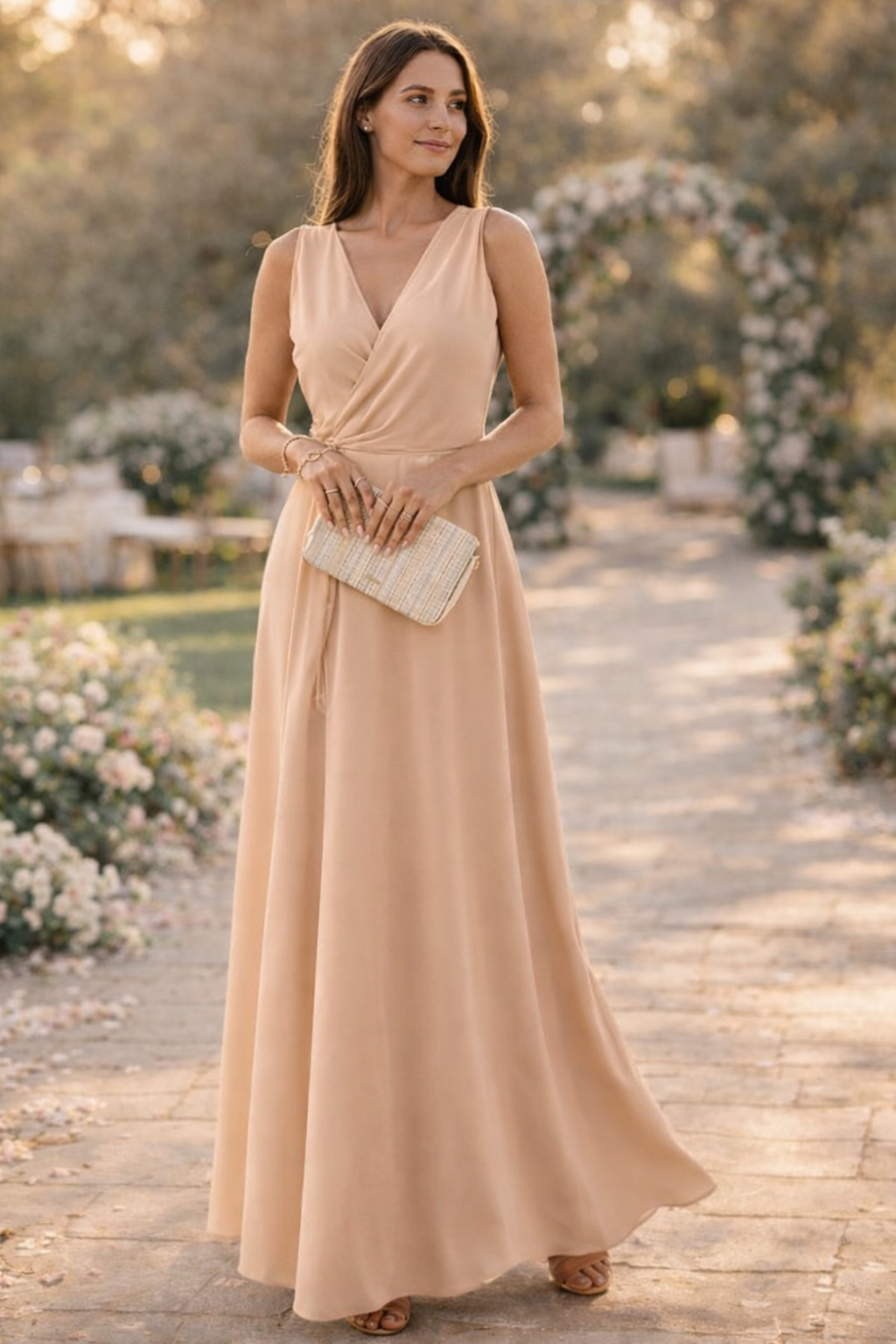 Women's Wrap Look Maxi Dress Klara