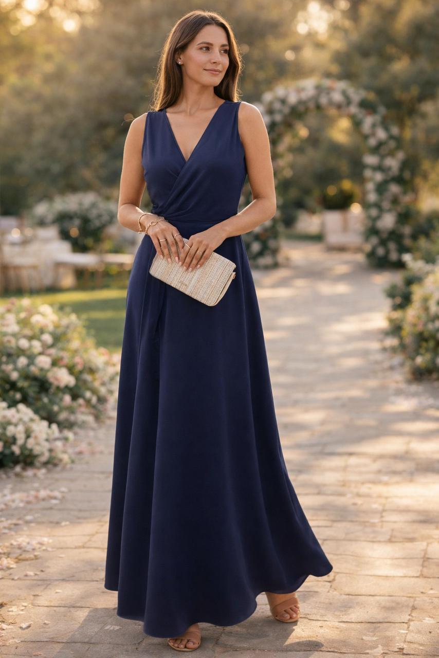 Women's Wrap Look Maxi Dress Klara