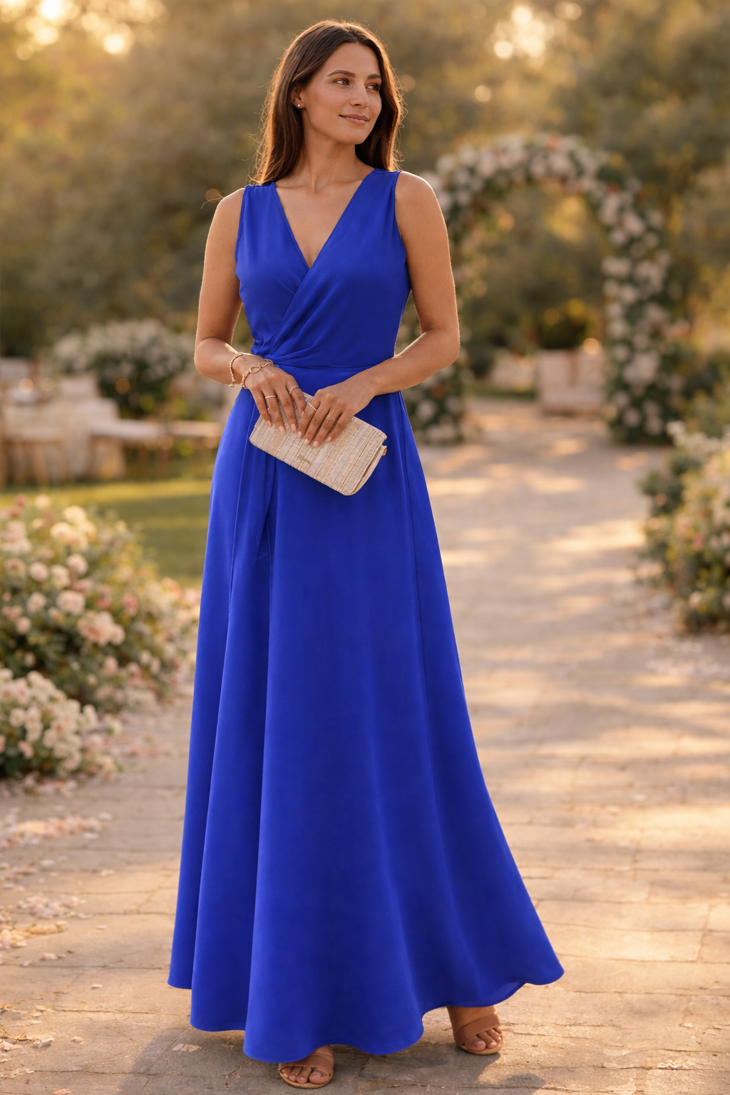 Women's Wrap Look Maxi Dress Klara