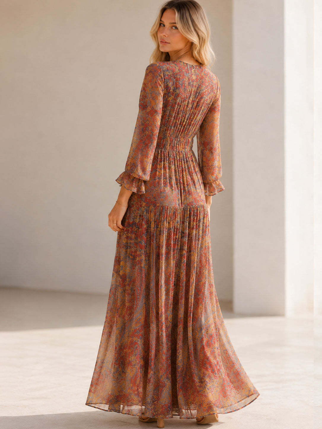 Women's Lightweight Bohemian Maxi Dress Klara